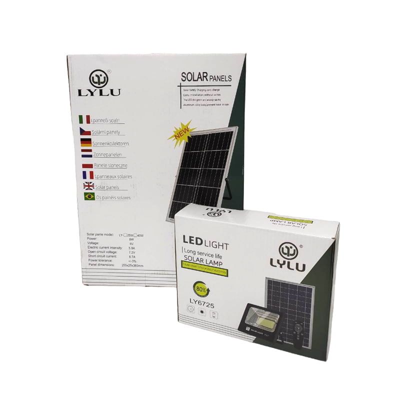 LYLU Ηλιακός προβολέας με τηλεχειριστήριο 60W LY6725 - Solar light