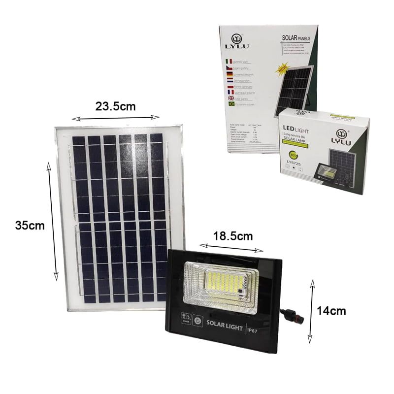 LYLU Ηλιακός προβολέας με τηλεχειριστήριο 60W LY6725 - Solar light
