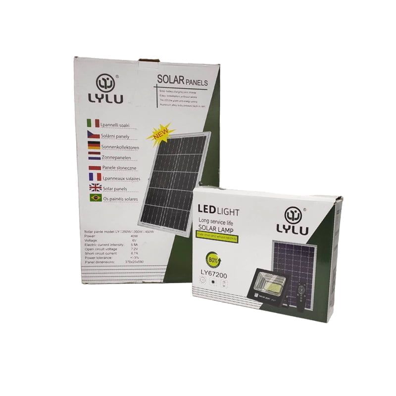 LYLU Ηλιακός προβολέας με τηλεχειριστήριο LED 400W LY67200 - Solar light
