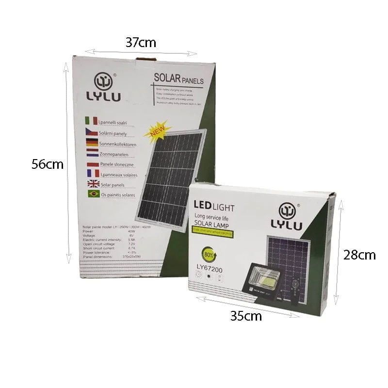LYLU Ηλιακός προβολέας με τηλεχειριστήριο LED 400W LY67200 - Solar light - Angel shopping