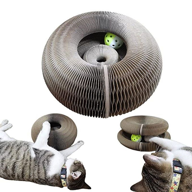 Παιχνίδι γάτας στρογγυλή ξύστρα - Cat scratching board