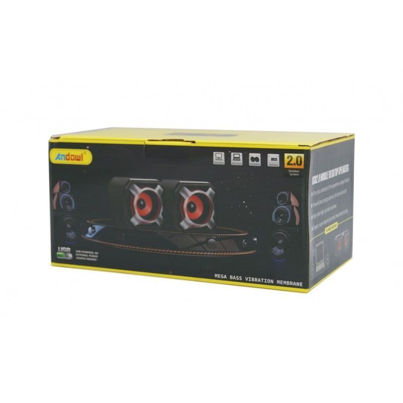 Andowl Ηχεία 2.0 Multimedia Mini Speaker Q88 - Mobile Desktop Speakers