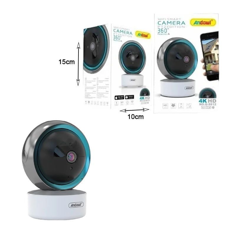 Andowl IP Κάμερα Παρακολούθησης Wi-Fi 1080p Full HD με Αμφίδρομη Επικοινωνία Q-S812 - Security camera