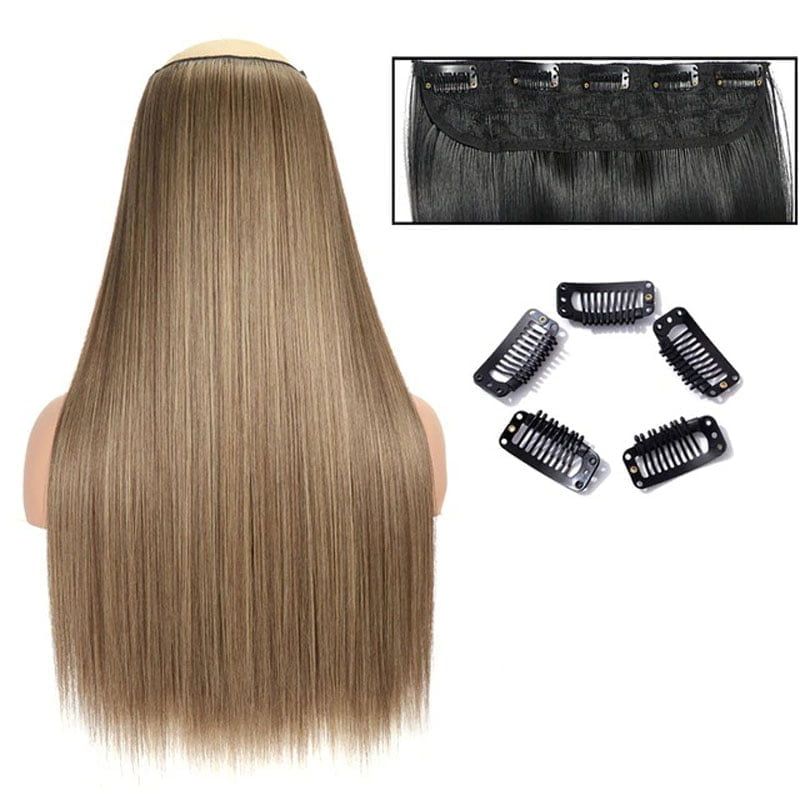 Τρέσα μαλλιών με κλιπς ξανθό - Hair tapes