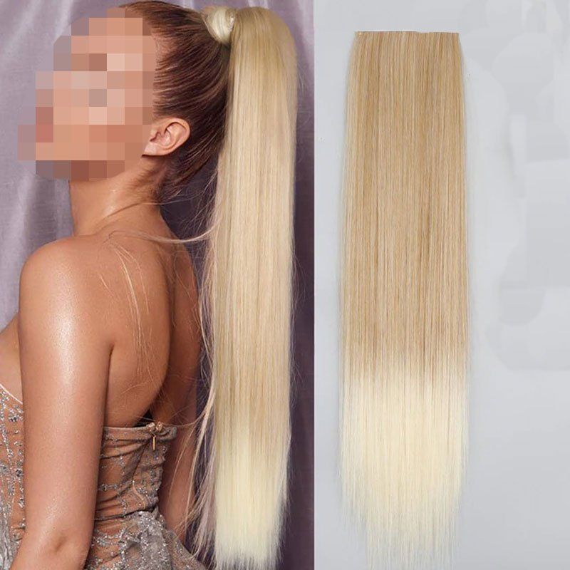 Τρέσα μαλλιών με κλιπς όμπρε ξανθό - Hair tapes