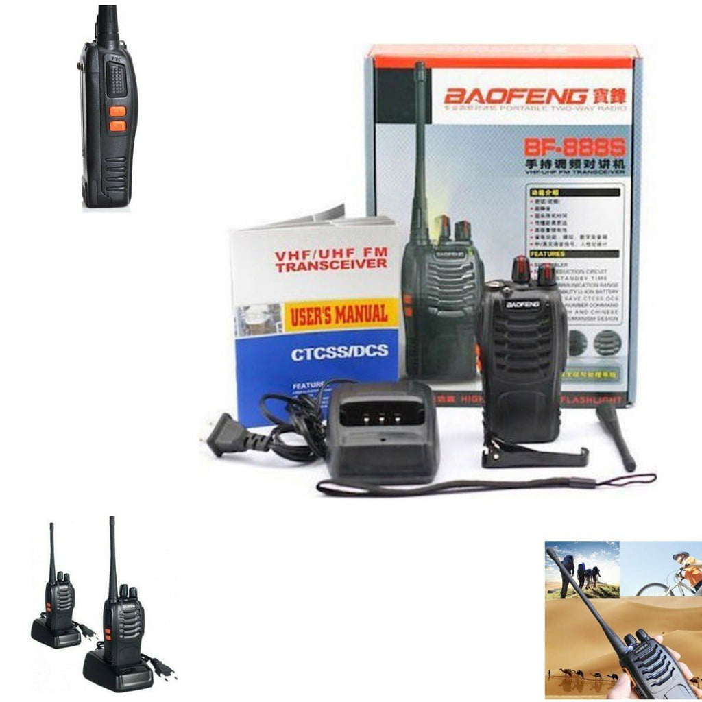 Baofeng BF-888S Ασύρματος Πομποδέκτης UHF/VHF 5W χωρίς Οθόνη Σετ 2τμχ – Walkie Talkie