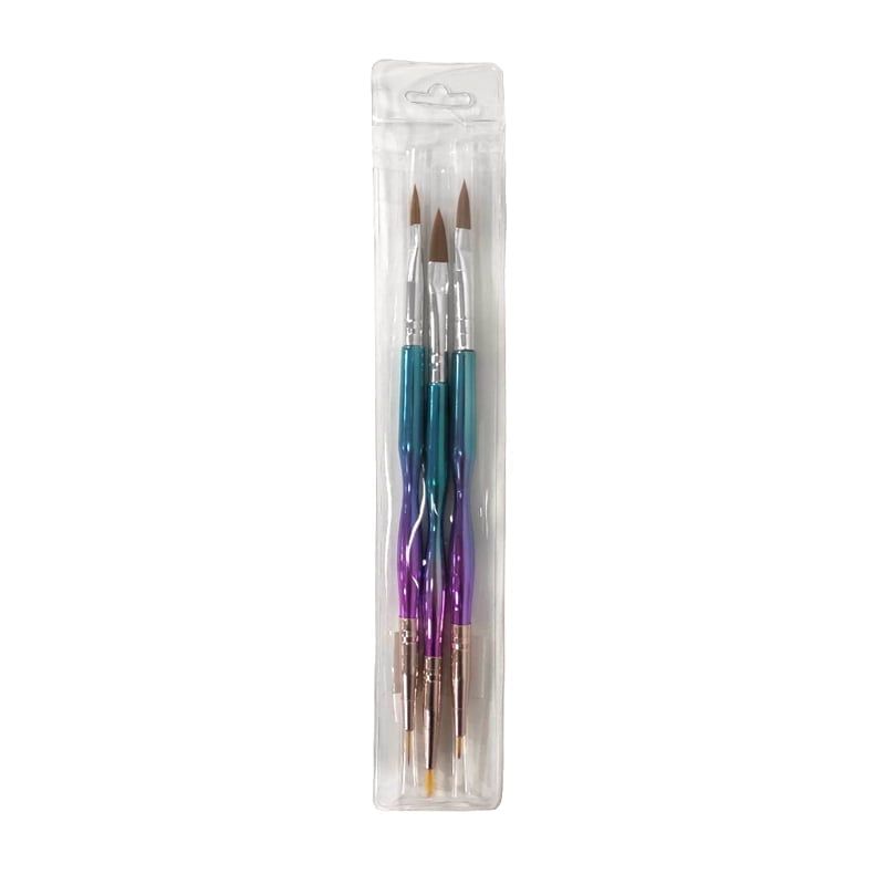 Πινέλο νυχιών διπλής όψης 3τεμ - Nail pen