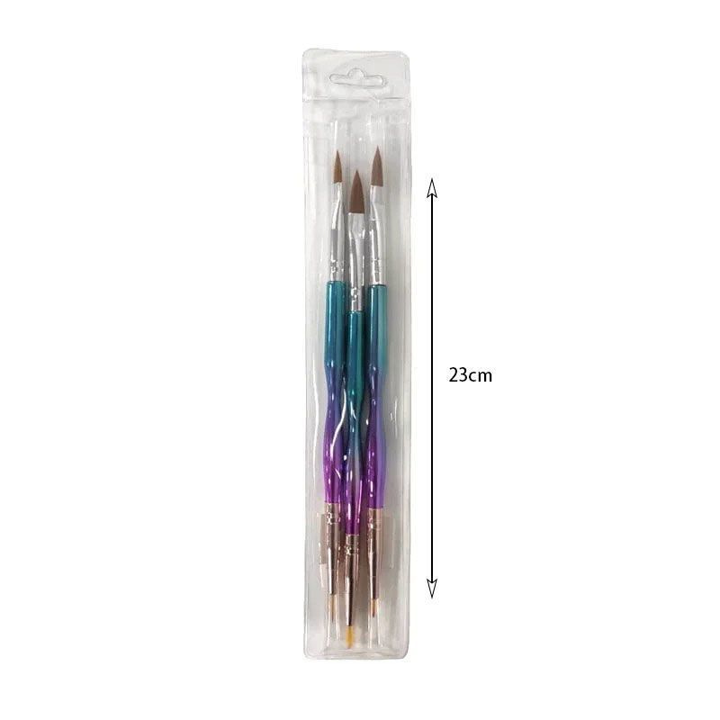 Πινέλο νυχιών διπλής όψης 3τεμ - Nail pen