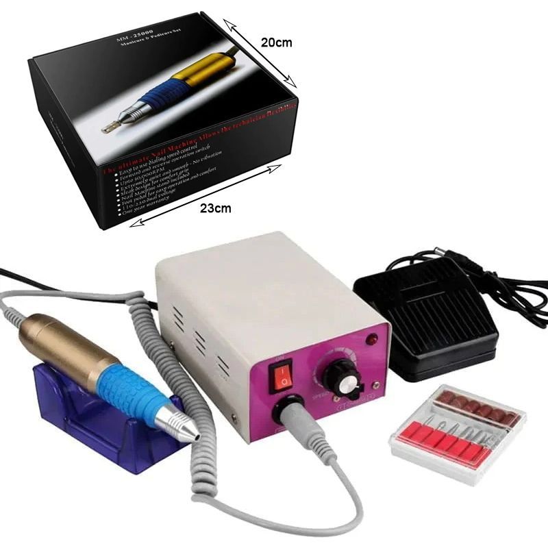 MM-25000 Τροχός Νυχιών Ρεύματος 30000rpm με Πεντάλ με Συμβατικό Μετασχηματιστή - Nail drill