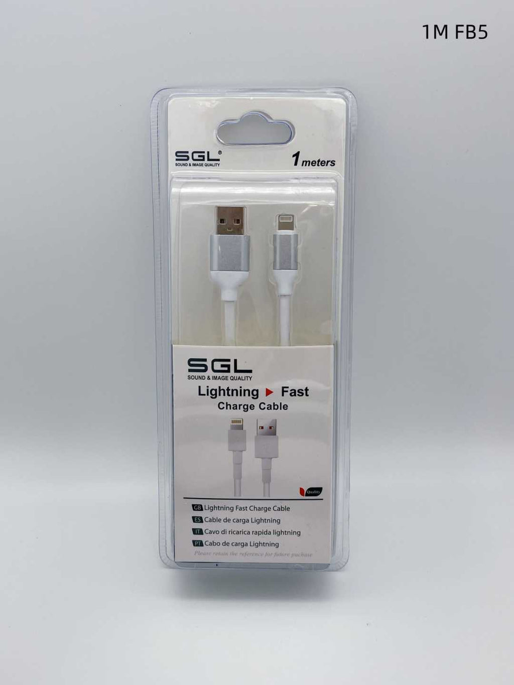 Καλώδιο φόρτισης & data - Lightning - Fast Charge - FB5 - 1m - 099248