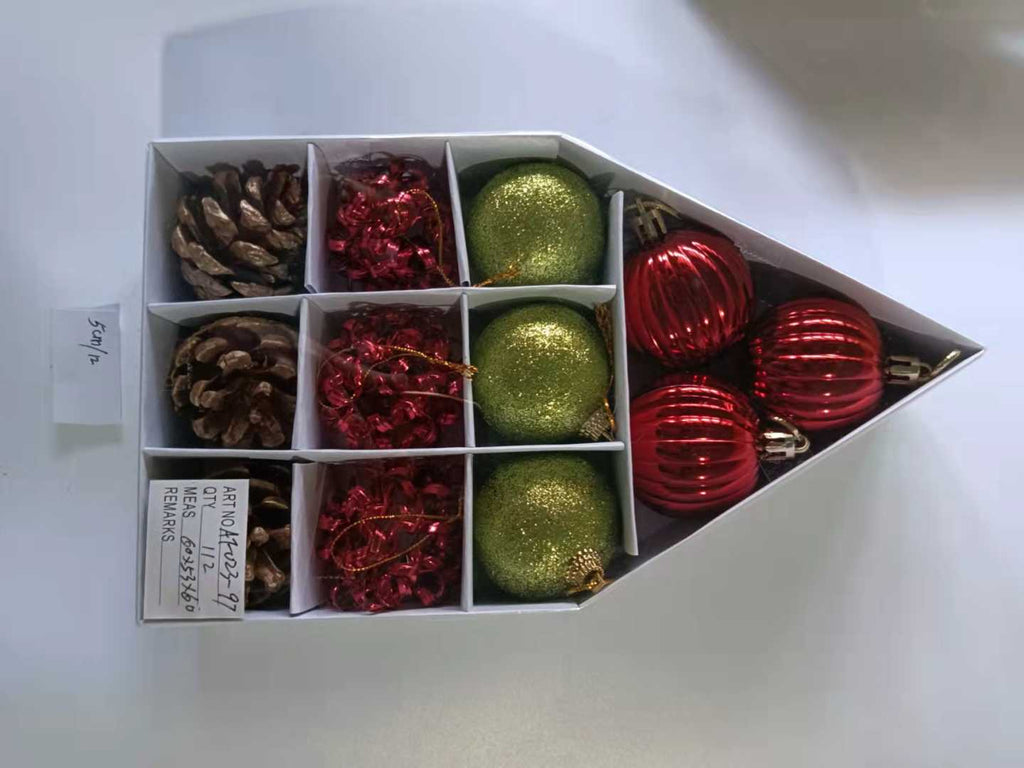 Σετ Χριστουγεννιάτικες μπάλες - 5cm - 12pcs - 02397