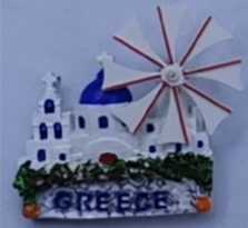 Tουριστικό μαγνητάκι Souvenir - Σετ 12pcs - Resin Magnet - Greece - 678066