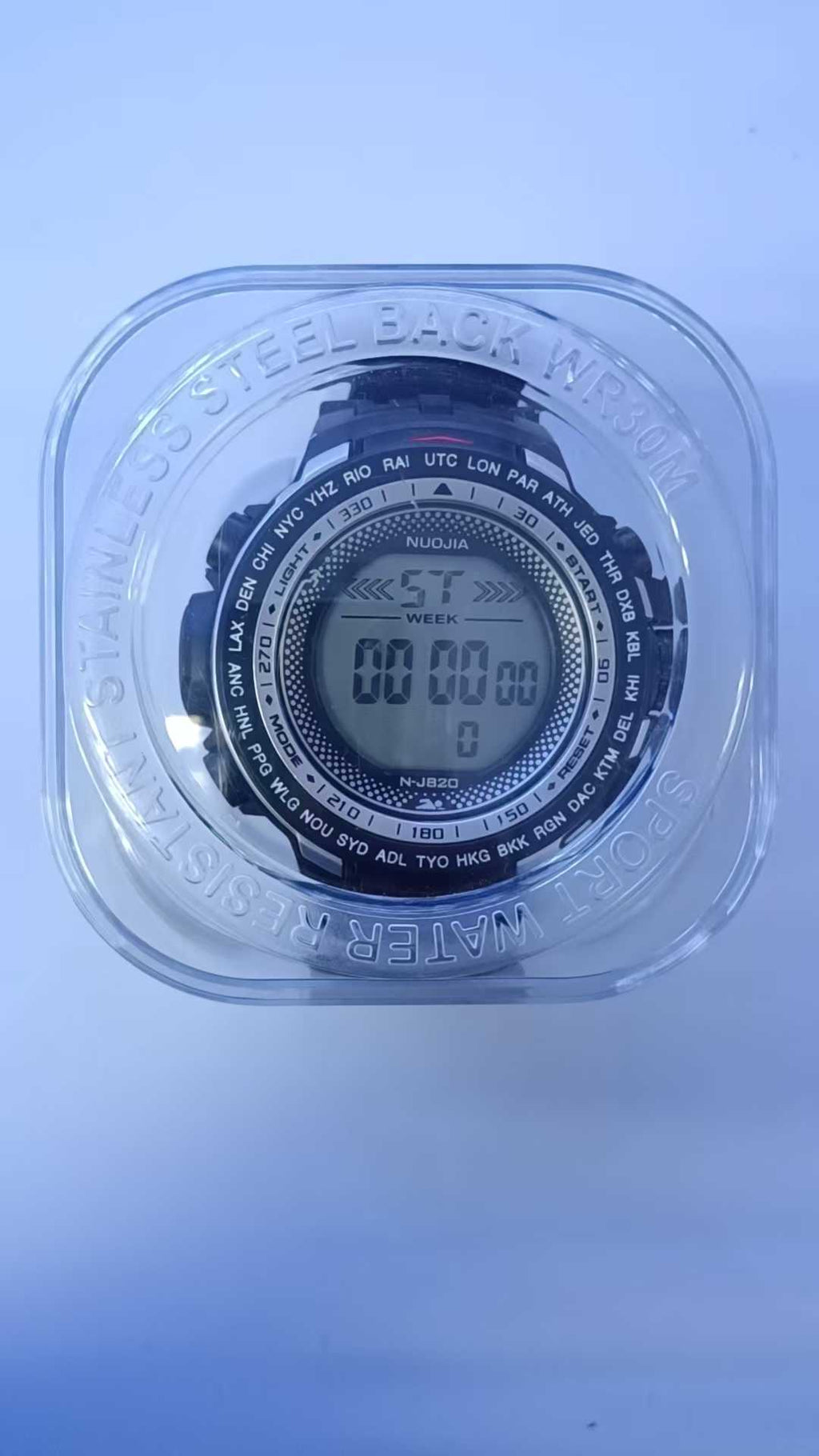 Ψηφιακό ρολόι χειρός - NJ820 - 115182 - Black/Silver