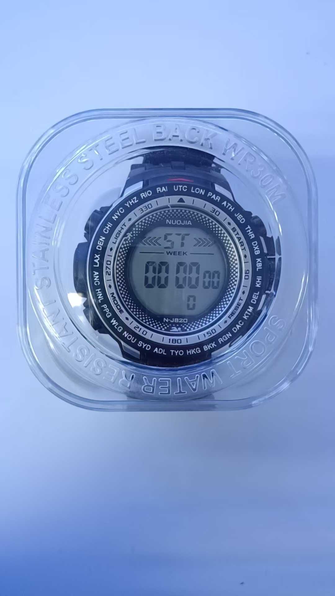 Ψηφιακό ρολόι χειρός - NJ820 - 115182 - Black/Silver