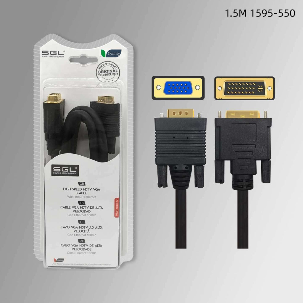 Καλώδιο VGA σε DVI - 1595-550 - 1.5m - 095028