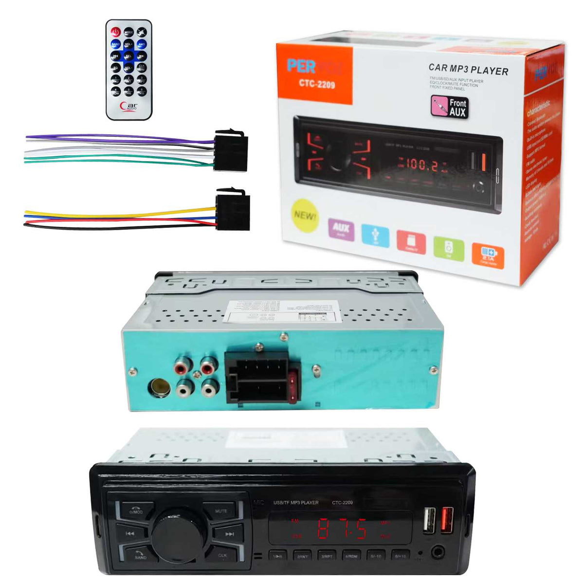 Ηχοσύστημα αυτοκινήτου 1DIN - Bluetooth - CTC-2209 - 000563