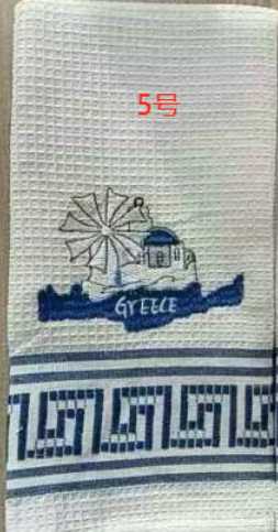 Πετσέτα ποτηρόπανο Souvenir με κέντημα - Σετ 12pcs - Greece - 416051