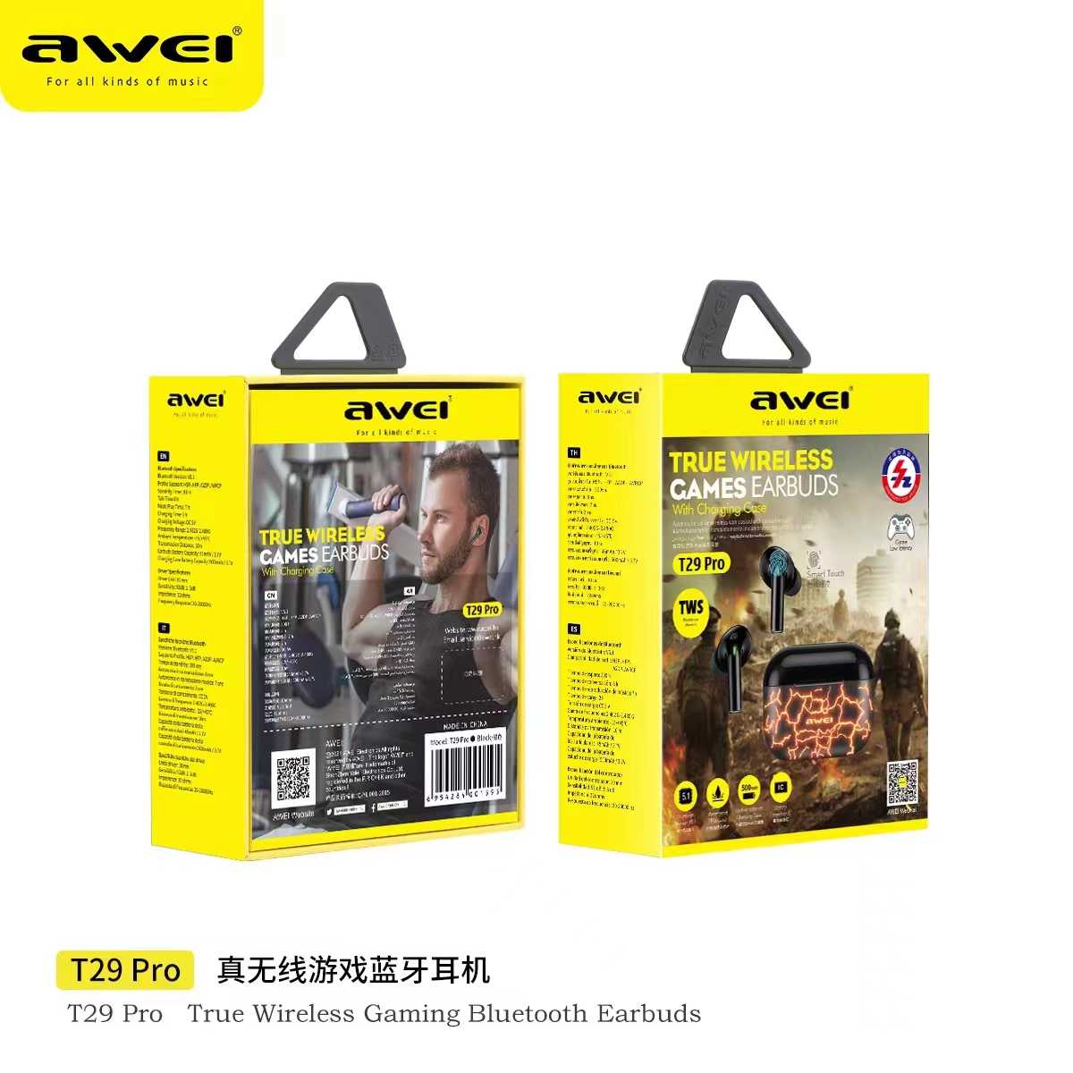 Ασύρματα ακουστικά Bluetooth με θήκη φόρτισης - T29 Pro - Awei - 888810 ΕΙΔΗ ΤΕΧΝΟΛΟΓΙΑΣ>Gadgets>Ακουστικά earphones