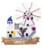 Tουριστικό μαγνητάκι Souvenir - Σετ 12pcs - Resin Magnet - Greece - 678201