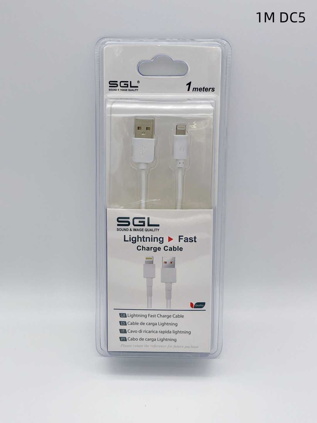 Καλώδιο φόρτισης & data - Lightning - Fast Charge - DC5 - 1m - 099439