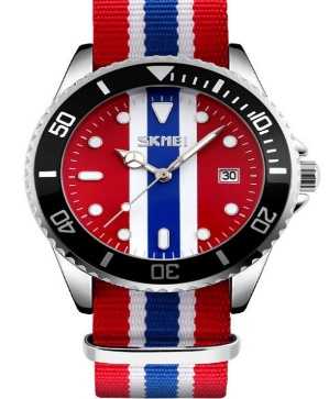 Αναλογικό ρολόι χειρός - Skmei - 9133 - Red/Blue