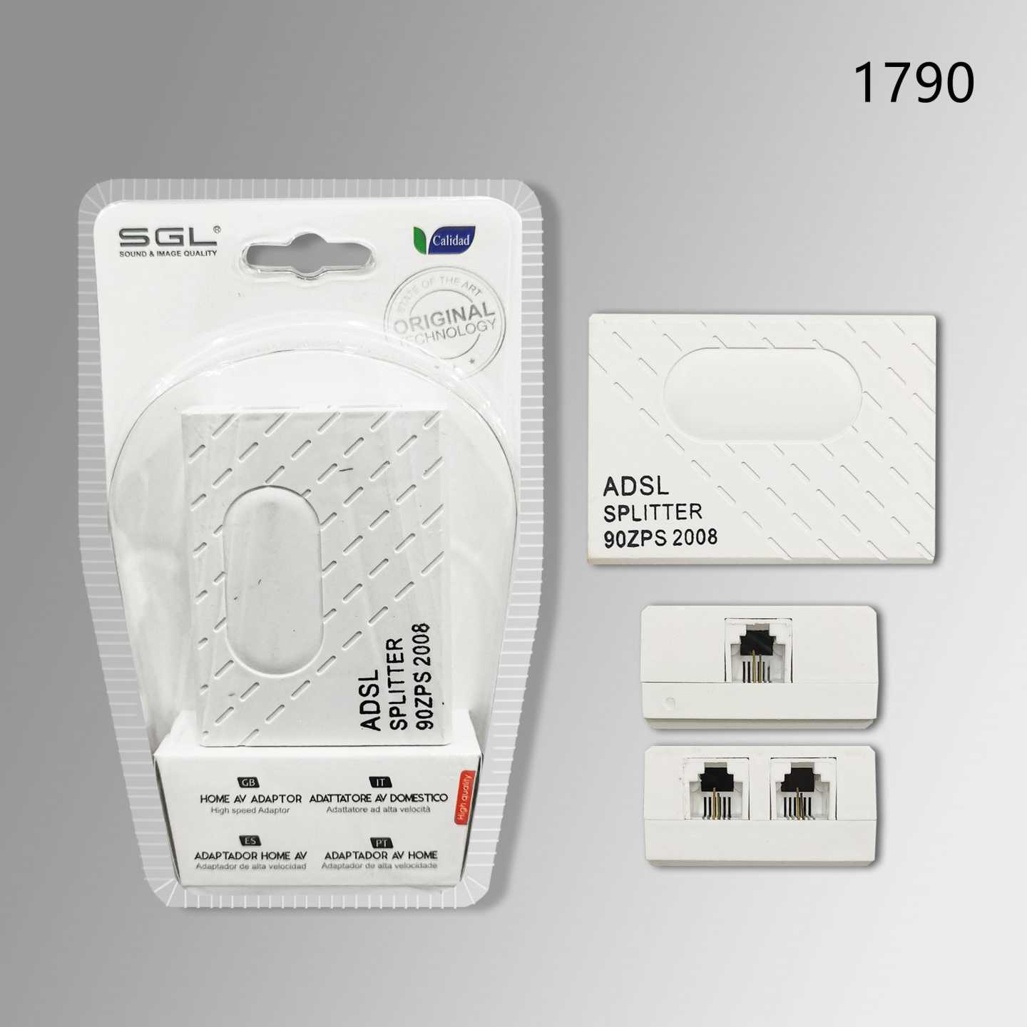 Διακλαδωτής ADSL με φίλτρο για Modem/Router & PSTN - ADSL Splitter - 1790 - 098524