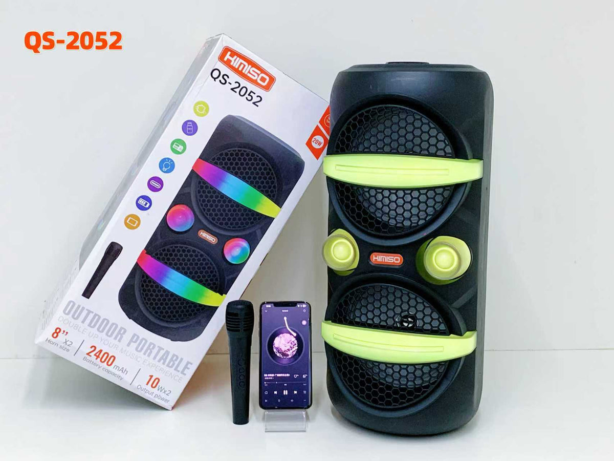 Φορητό ηχείο subwoofer με μικρόφωνο Karaoke - QS-2052 - 260356 ΕΙΔΗ ΤΕΧΝΟΛΟΓΙΑΣ>Ραδιόφωνα & Ηχεία>Φορητά subwoofer