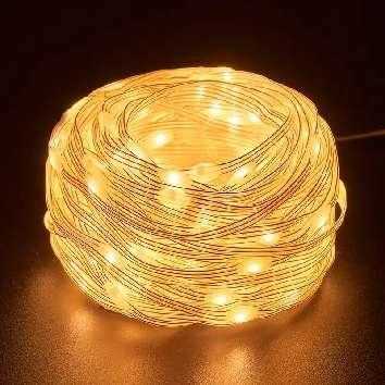Χριστουγεννιάτικα φώτα LED με επένδυση - 10m/100LED - Warm White - 272341