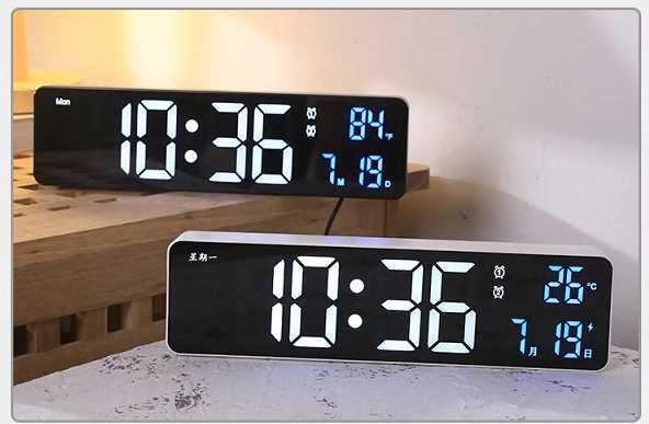 Ψηφιακό ρολόι - Ξυπνητήρι - 6625 - 466257 - Black