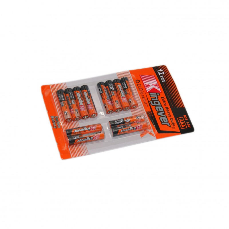 ΜΠΑΤΑΡΙΑ AAA EXTRA HEAVY DUTY 1.5V/12ΤΜΧ TY-3A7