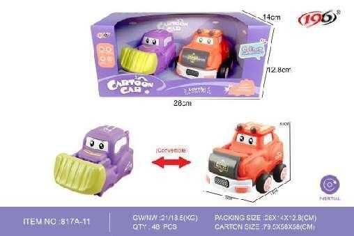 Παιδικό όχημα - 2in1 - Cartoon Car - 817A-11 - 345273