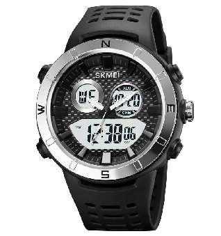 Ψηφιακό/αναλογικό ρολόι χειρός - Skmei - 2014 - Silver/White