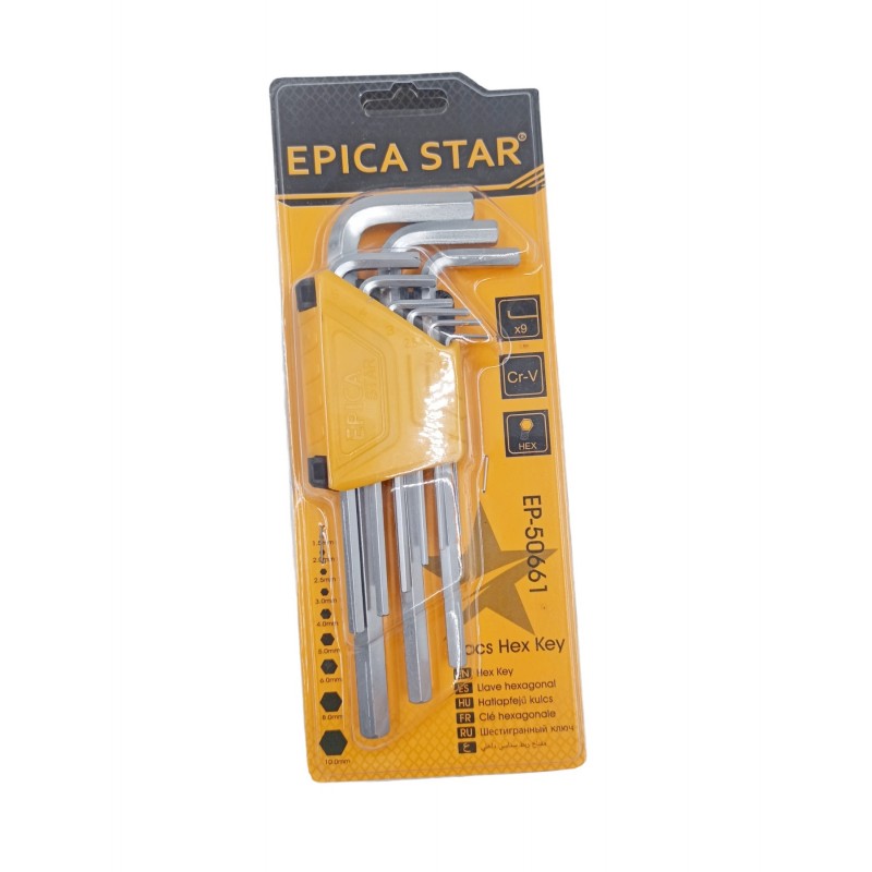 ΚΛΕΙΔΙΑ ALLEN ΣΕ ΣΧΗΜΑ L ΣΕΤ 9ΤΜΧ EPICA STAR EP-50661 ΕΡΓΑΛΕΙΑ > ΧΕΙΡΟΣ > ΚΛΕΙΔΙΑ