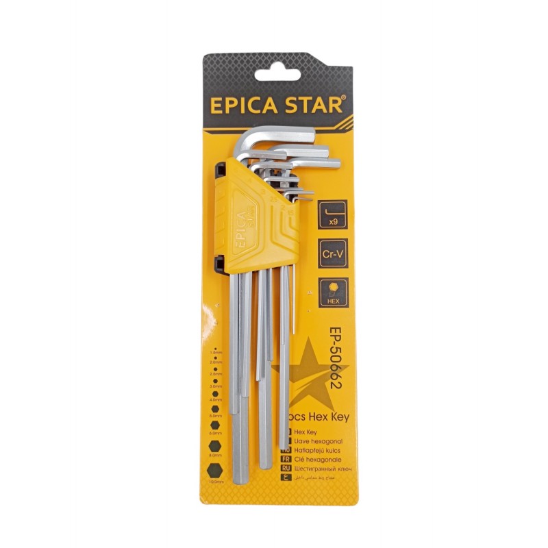 ΚΛΕΙΔΙΑ ALLEN ΣΕ ΣΧΗΜΑ-L ΣΕΤ 9ΤΜΧ EPICA STAR EP-50662