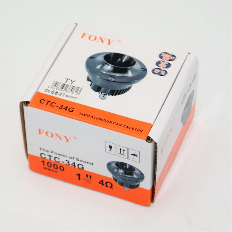 ALUMINUN CAR TWEETER 38mm CTC-34G AUTO/MOTO > ΗΧΟΣ & ΕΙΚΟΝΑ AUTO/MOTO > ΗΧΟΣΥΣΤΗΜΑΤΑ