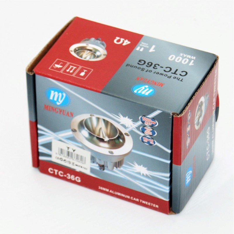 ALUMINUN CAR TWEETER 38mm CTC-36G AUTO/MOTO > ΗΧΟΣ & ΕΙΚΟΝΑ AUTO/MOTO > ΗΧΟΣΥΣΤΗΜΑΤΑ