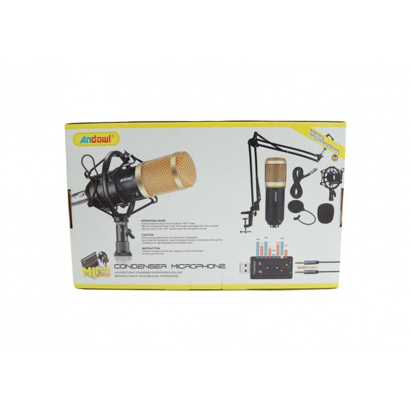 ΜΙΚΡΟΦΩΝΟ ΜΕ ΠΥΚΝΩΤΗ ΚΑΙ ΦΙΛΤΡΟ ANDOWL AN-MIC7 ΚΕΝΤΡΙΚΟ > ΗΧΟΣ ΚΑΙ ΕΙΚΟΝΑ > ΗΧΟΣ > ΜΙΚΡΟΦΩΝΑ