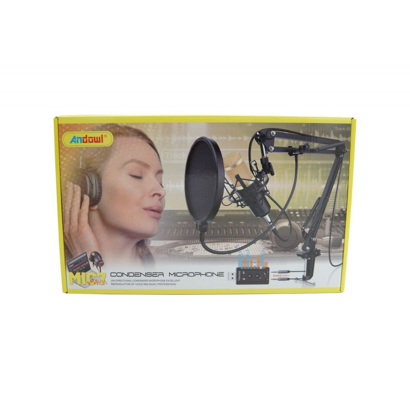 ΜΙΚΡΟΦΩΝΟ ΜΕ ΠΥΚΝΩΤΗ ΚΑΙ ΦΙΛΤΡΟ ANDOWL AN-MIC7 ΚΕΝΤΡΙΚΟ > ΗΧΟΣ ΚΑΙ ΕΙΚΟΝΑ > ΗΧΟΣ > ΜΙΚΡΟΦΩΝΑ