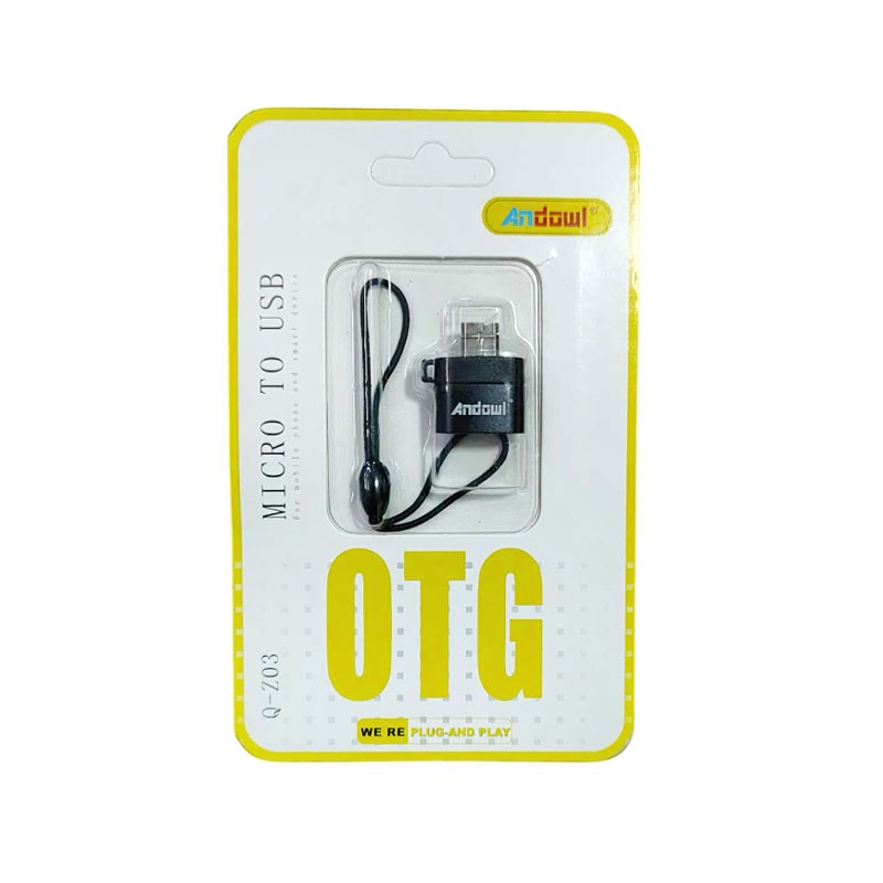 ANDOWL ΑΝΤΑΠΤΟΡΑΣ MICRO ΣΕ USB Q-Z03 ΚΕΝΤΡΙΚΟ > ΤΗΛΕΦΩΝΑ ΚΑΙ ΑΞΕΣΟΥΑΡ > ΔΙΑΦΟΡΑ