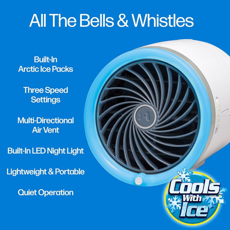 ARCTIC COOL LED ΦΟΡΗΤΟΣ ΑΕΡΟΨΥΚΤΗΣ ΜΕ 3 ΤΑΧΥΤΗΤΕΣ AB-04942 ΚΕΝΤΡΙΚΟ > ΓΙΑ ΤΟ ΣΠΙΤΙ > ΑΝΕΜΙΣΤΗΡΕΣ