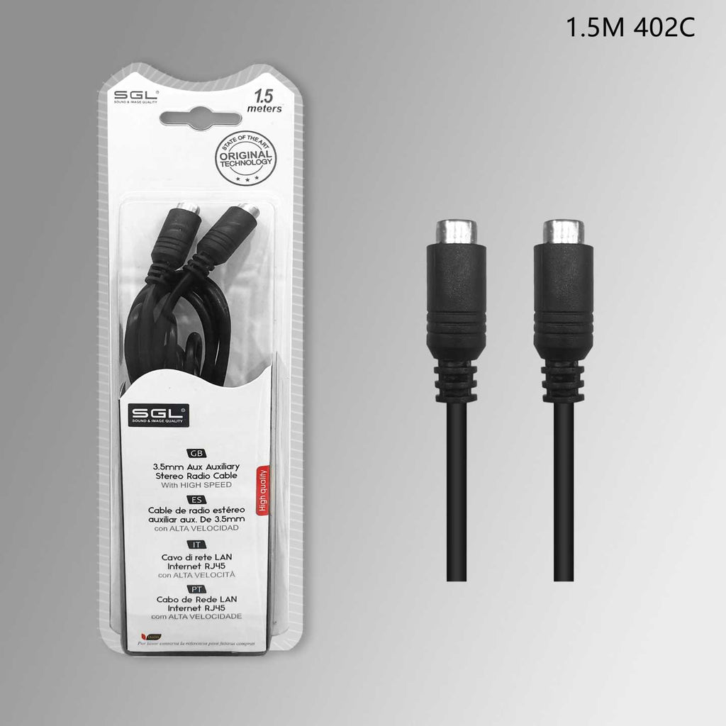 Καλώδιο ήχου Jack 3.5mm - 402C - Female/Female - 1.5m - 097398