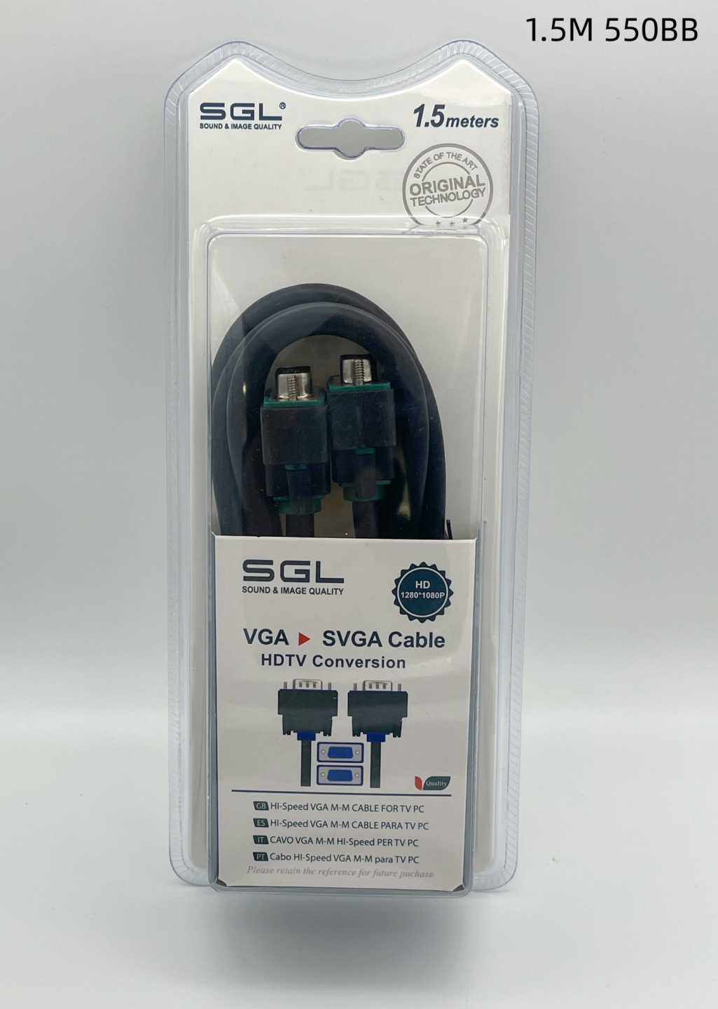 Καλώδιο VGA - 550BB - Male/Male - 1.5m - 095066