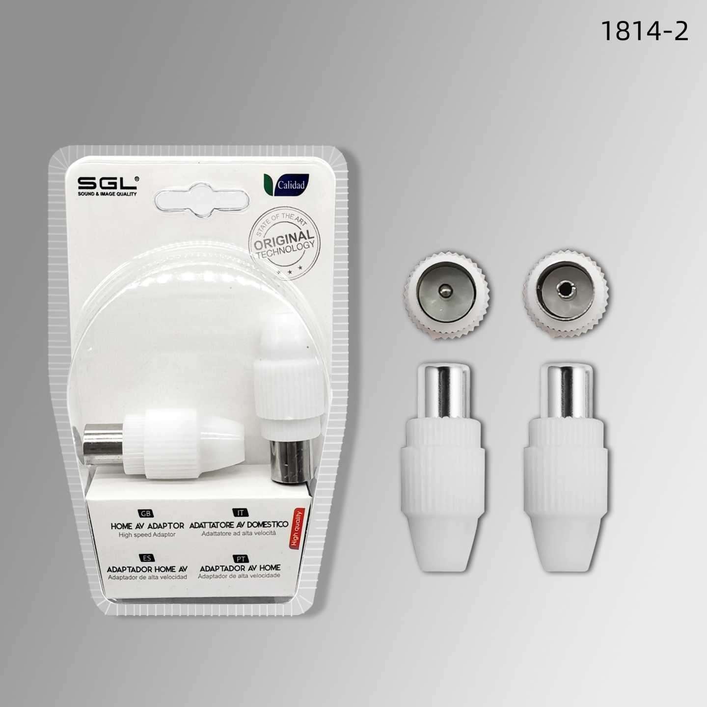 Βύσμα κεραίας TV Coaxial - 1814-2 - 098654