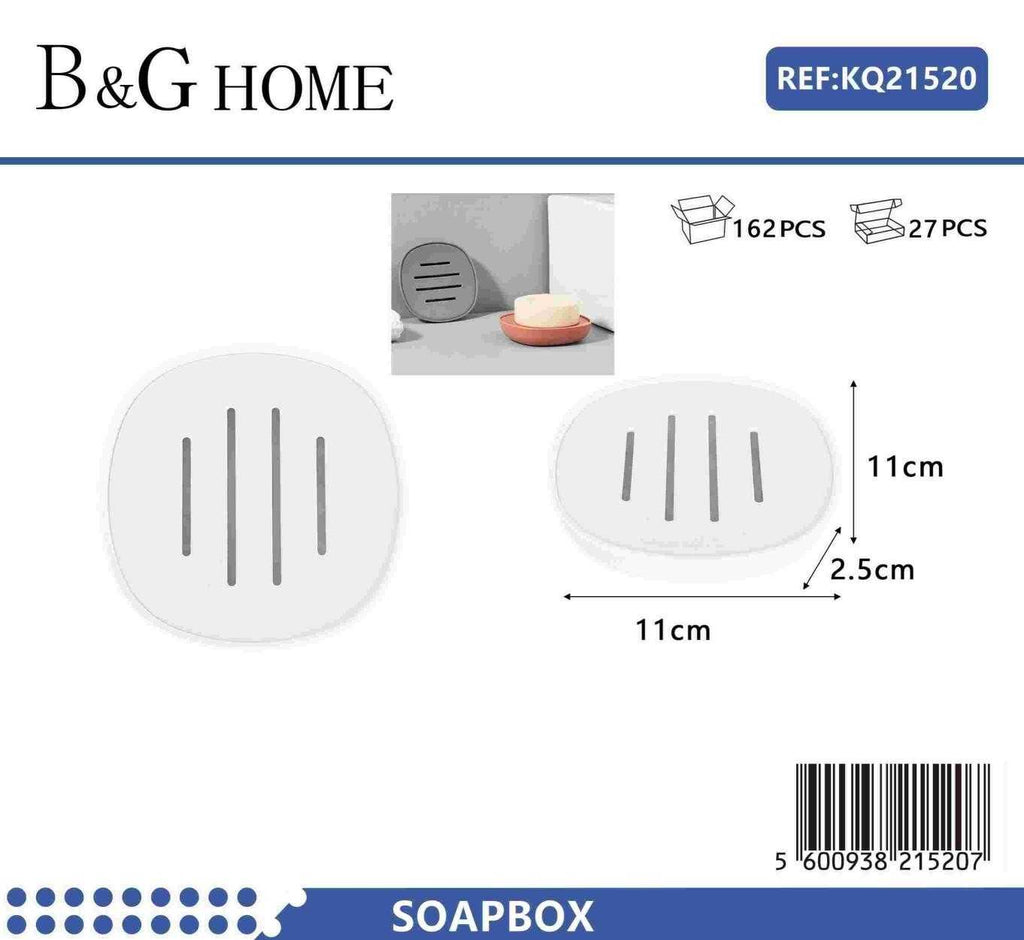 Σαπουνοθήκες μπάνιου πλαστικές - Σετ 9pcs - White - 21520