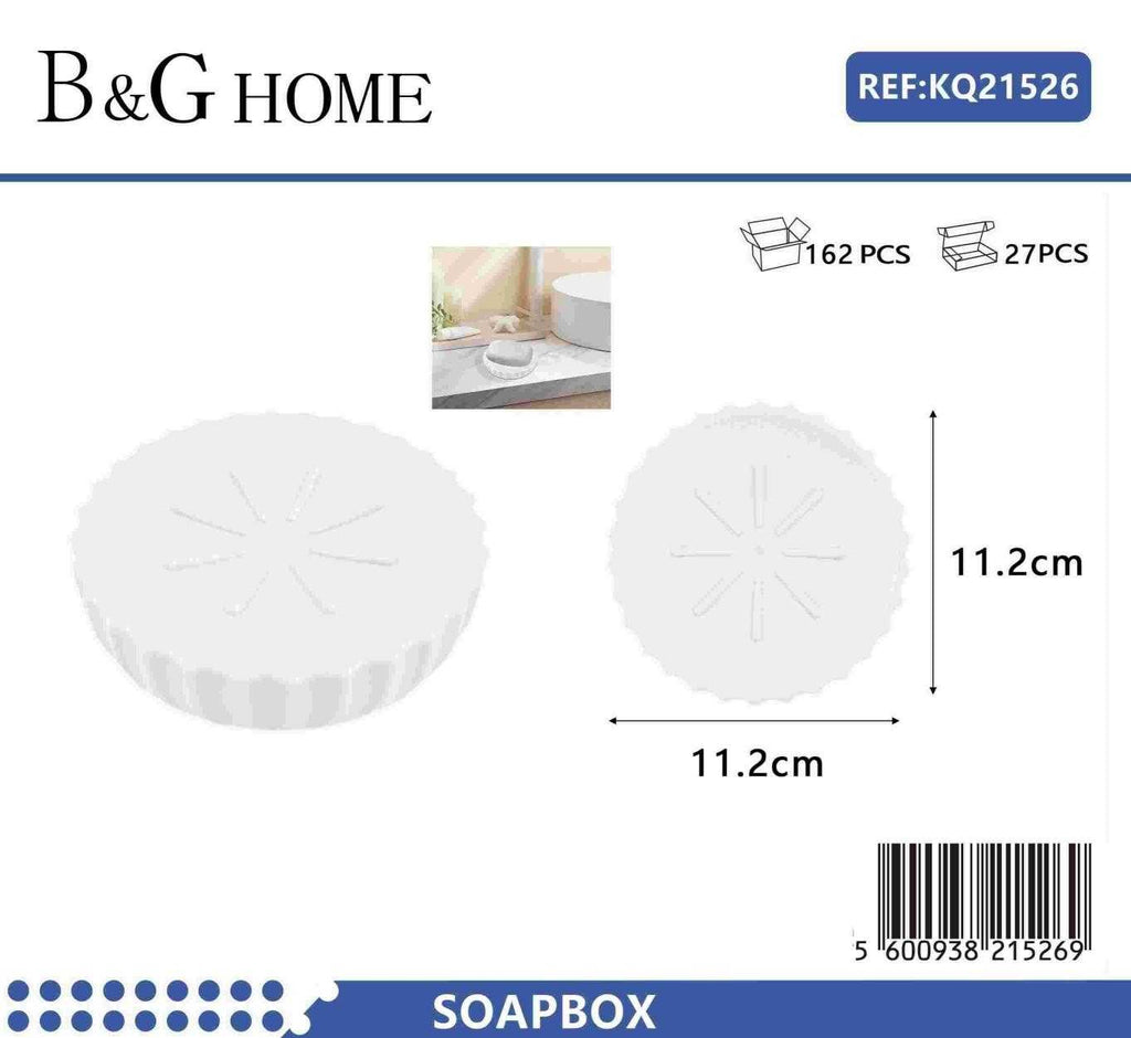 Σαπουνοθήκες μπάνιου πλαστικές - Σετ 9pcs - White - 21526