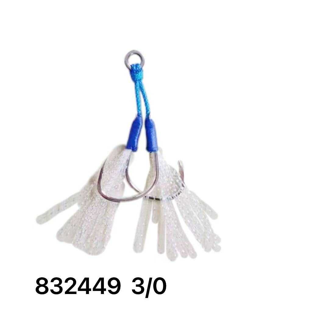Αγκίστρι διπλό με νήμα - Assist Hooks - 3/0 - 832449