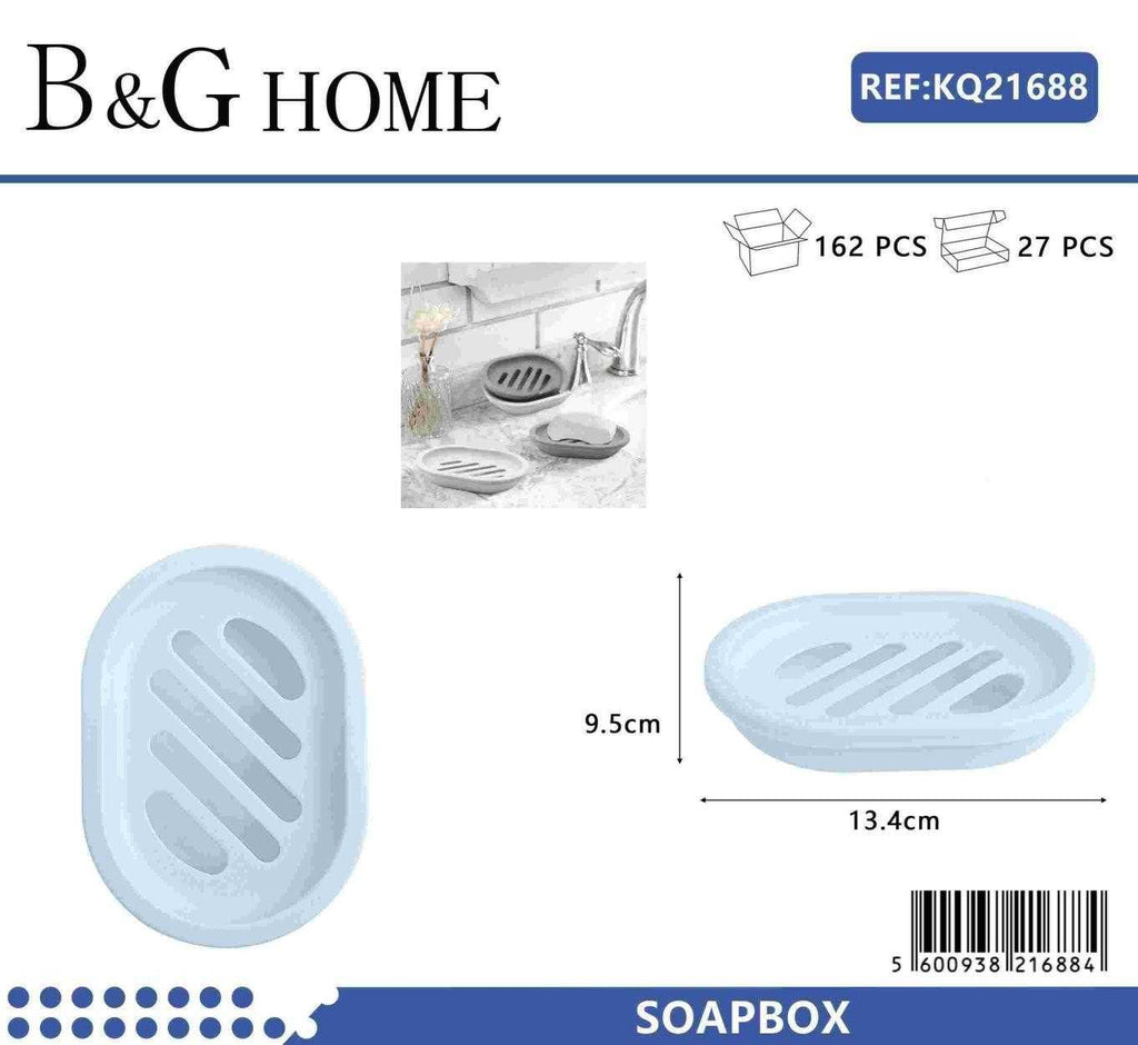 Σαπουνοθήκες μπάνιου πλαστικές - Σετ 9pcs - Light Blue - 21688