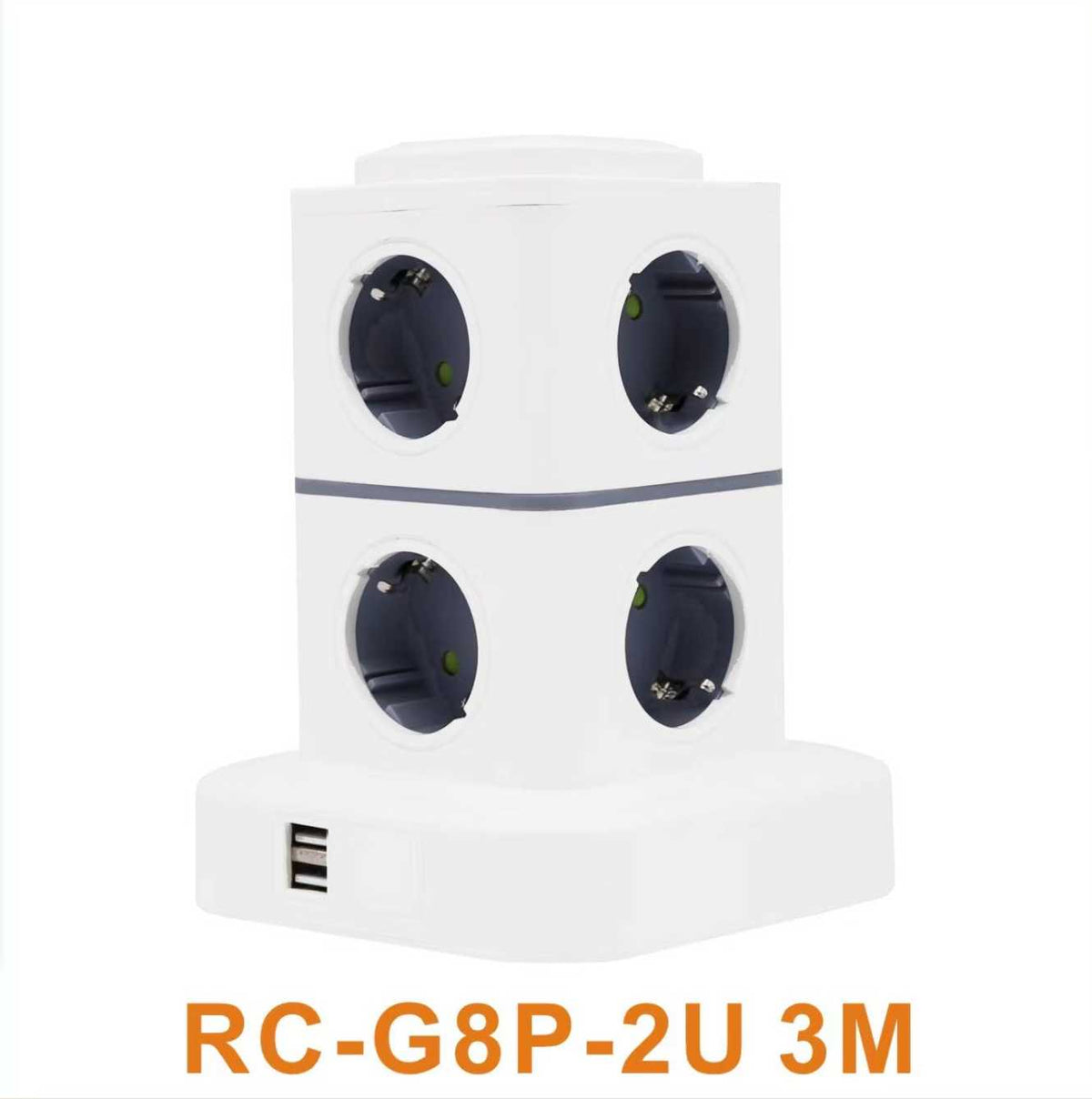 Κάθετο πολύπριζο 8 θέσεων - Σούκο - 2USB - 3m - RC-G8P - 008138 ΦΩΤΙΣΜΟΣ & ΕΝΕΡΓΕΙΑ>Είδη φωτισμού & αναλώσιμα>Καλωδιώσεις & πολύπριζα