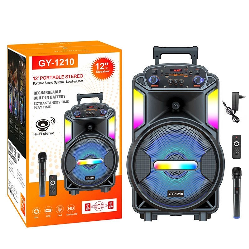 ΦΟΡΗΤΟ ΗΧΕΙΟ BLUETOOTH ΜΕ ΜΙΚΡΟΦΩΝΟ & ΤΗΛΕΧΕΙΡΙΣΤΗΡΙΟ GY-1210