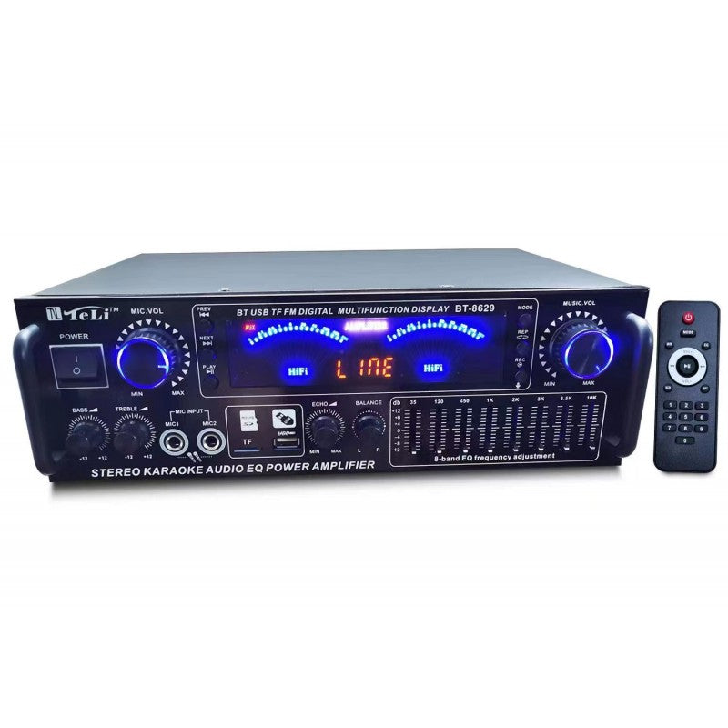 ΕΠΑΓΓΕΛΜΑΤΙΚΟΣ ΕΝΙΣΧΥΤΗΣ ΙΣΧΥΟΣ ΗΧΟΥ BT-8629 PRO LIGHT AND SOUND